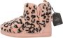 Apollo Hoge sloffen dames Fake Fur Dierenprint Roze Sloffen dames Warme sloffen dames - Thumbnail 5