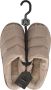 Apollo Instap Pantoffels Dames Gewatteerd Taupe Pantoffels dames - Thumbnail 4