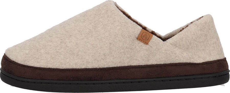 Apollo Pantoffel Heren Omvouwbaar Hielstuk Beige Instap pantoffels Pantoffel heren Pantoffels