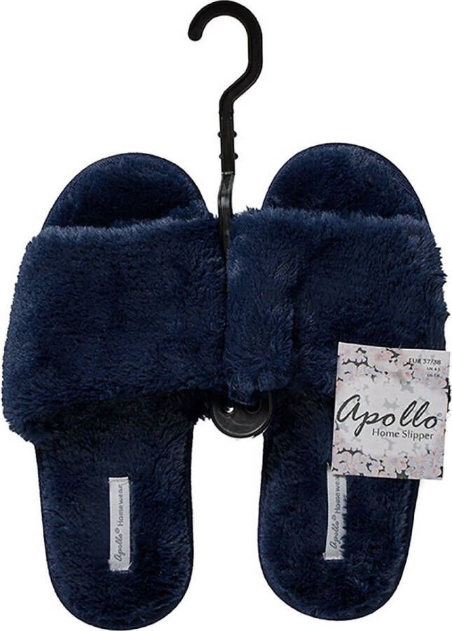 Apollo Pantoffels dames Blauw Pantoffel Slipper Sloffen dames Sloffen dames