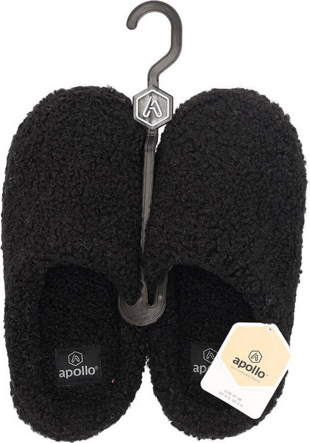 Apollo Pantoffels dames Grijs Teddy Wol Pantoffels dames Sloffen dames Pantoffels dames