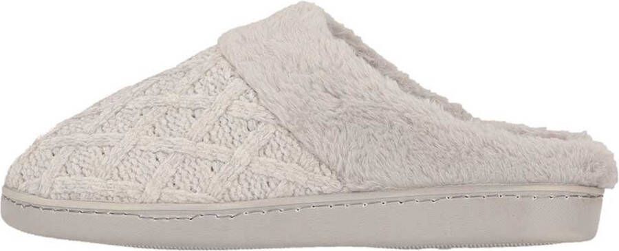Apollo Pantoffels dames Licht Grijs Zachte rand Sloffen dames Pantoffels dames