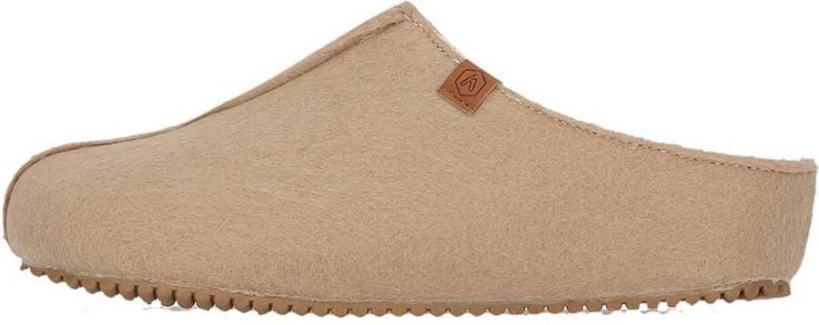 Apollo Pantoffels dames Vilt |Beige Stevige zool Sloffen Pantoffels dames Sloffen dames Pantoffels dames