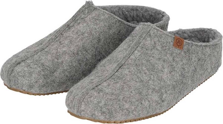 Pantoffels met leren zool - Pantoffels