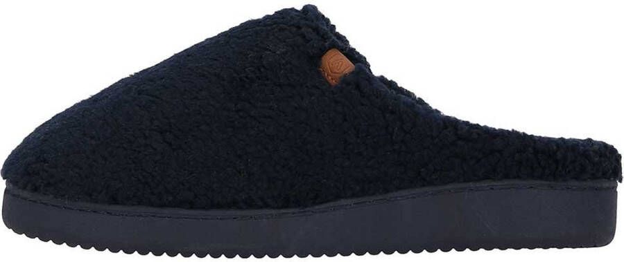 Apollo Pantoffels heren Navy Blauw Teddy Wol Sloffen heren Pantoffels heren