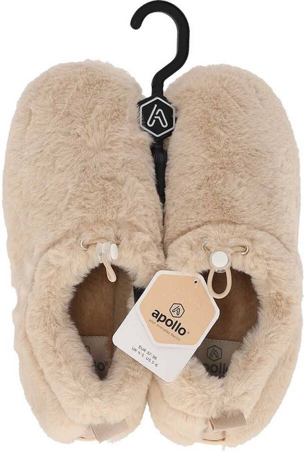 Apollo Sloffen dames- Beige Mules Sloffen Pantoffels dames- Pantoffels dames