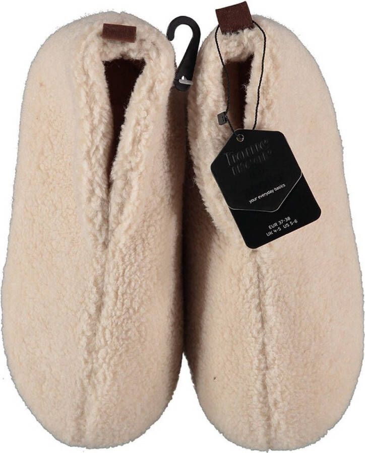 Apollo Sloffen dames Mules Beige Teddy Wol Pantoffels dames Sloffen dames Pantoffels dames