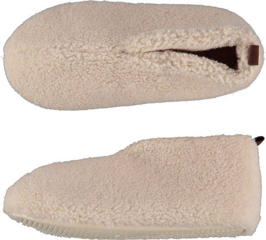 Apollo Sloffen dames Mules Beige Teddy Wol Pantoffels dames Sloffen dames Pantoffels dames