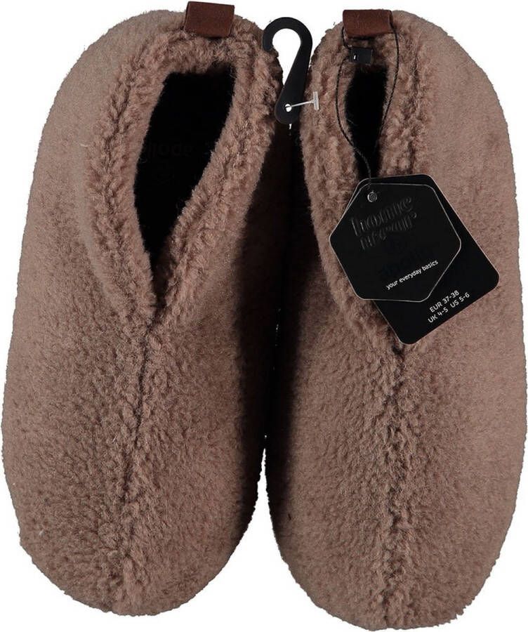 Apollo Sloffen dames Mules Beige Teddy Wol Pantoffels dames Sloffen dames Pantoffels dames