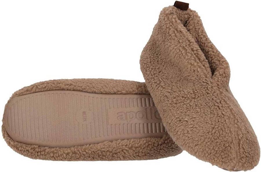 Apollo Sloffen dames Mules Beige Teddy Wol Pantoffels dames Sloffen dames Pantoffels dames