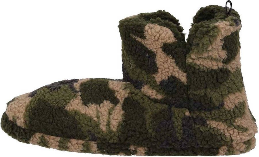 Apollo Sloffen heren Army Groen Teddy Sloffen heren Pantoffels heren Sloffen heren