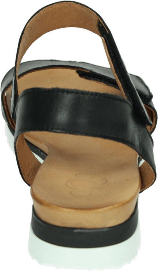 Aqa Sandalen zwart Leer Dames