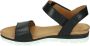 Aqa Shoes A8365 Volwassenen Platte sandalen Zwart - Thumbnail 5