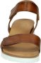 Aqa Shoes A8365 Volwassenen Platte sandalen Cognac - Thumbnail 6
