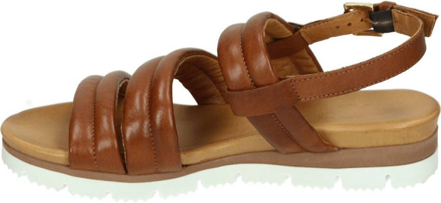 AQA Shoes A8366 Volwassenen Platte sandalen Cognac