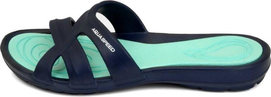 Aqua Speed Panama Badslippers Dames Navy Turquoise - Foto 4