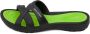 Aqua Speed Panama Badslippers Dames Zwart Lime Groen - Thumbnail 3
