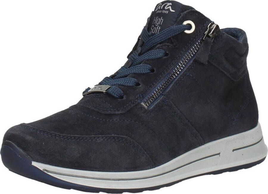 Ara 1224808~~~~~~~~~~~~~~~~~~~~~~~ Hoge sneakersVeterlaarzenDames veterschoenenDames sneakersHalf-hoge schoenen Blauw