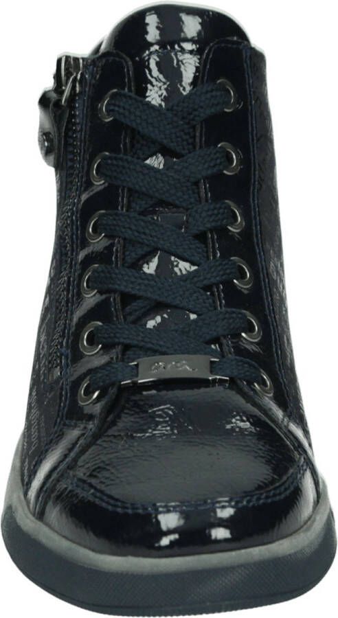 Ara 1244499 Hoge sneakersVeterlaarzenDames veterschoenenDames sneakersHalf-hoge schoenen Blauw