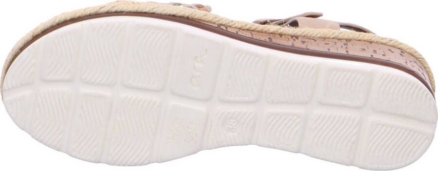 Ara Dames Sandaal met Sleehak en Gevlochten Lint Multicolor Dames - Foto 4