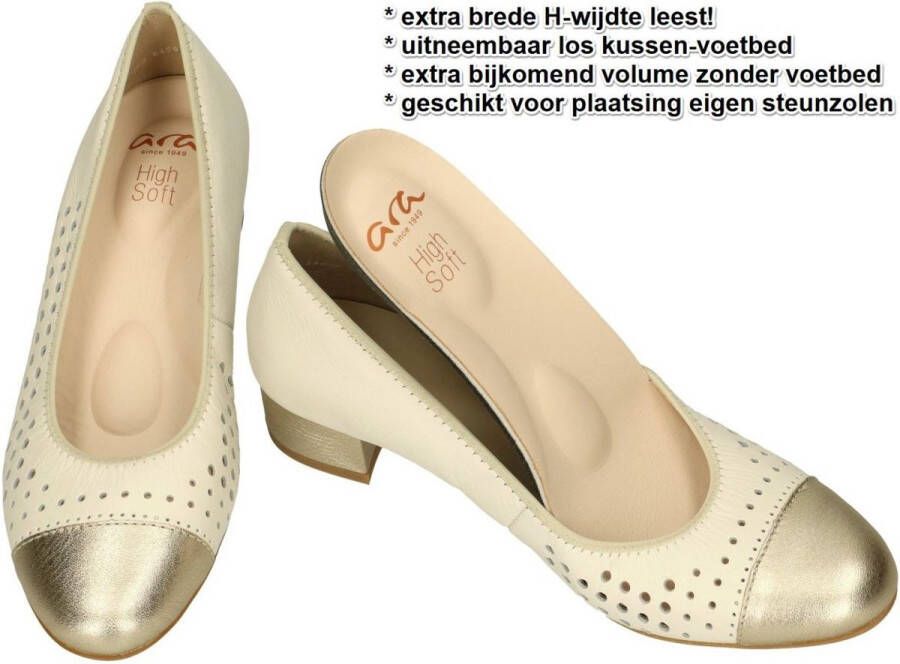 Ara -Dames crÈme pumps & hakschoenen