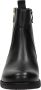Ara Zwarte leren enkellaars met gouden rits Black Dames - Thumbnail 8
