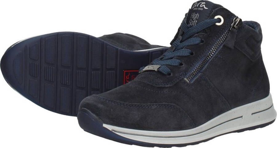 Ara 1224808~~~~~~~~~~~~~~~~~~~~~~~ Hoge sneakersVeterlaarzenDames veterschoenenDames sneakersHalf-hoge schoenen Blauw - Foto 4