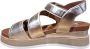 Ara sandaal goud leer art 12-18205-11 sleehak klitteband - Thumbnail 3