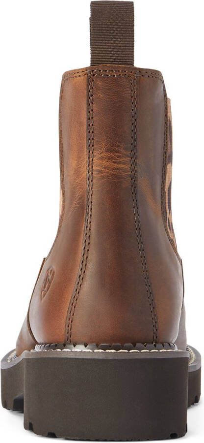 Ariat Fatbaby Twin Gore Rijlaarzen Distressed Tan Chelsea Boot Panterprint