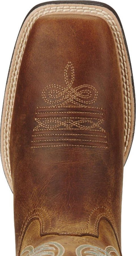 Ariat Round Up Western Boots Rijlaarzen B Powder Brown Square Toe - Foto 2