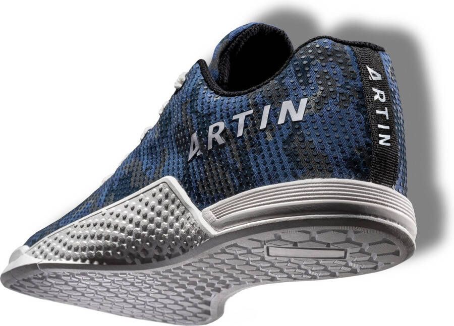 Artin Athletics Fitness Schoenen Sportschoenen Platte zool Heren Trainingsschoenen Gymschoenen Crossfit Bodybuilding Blauw