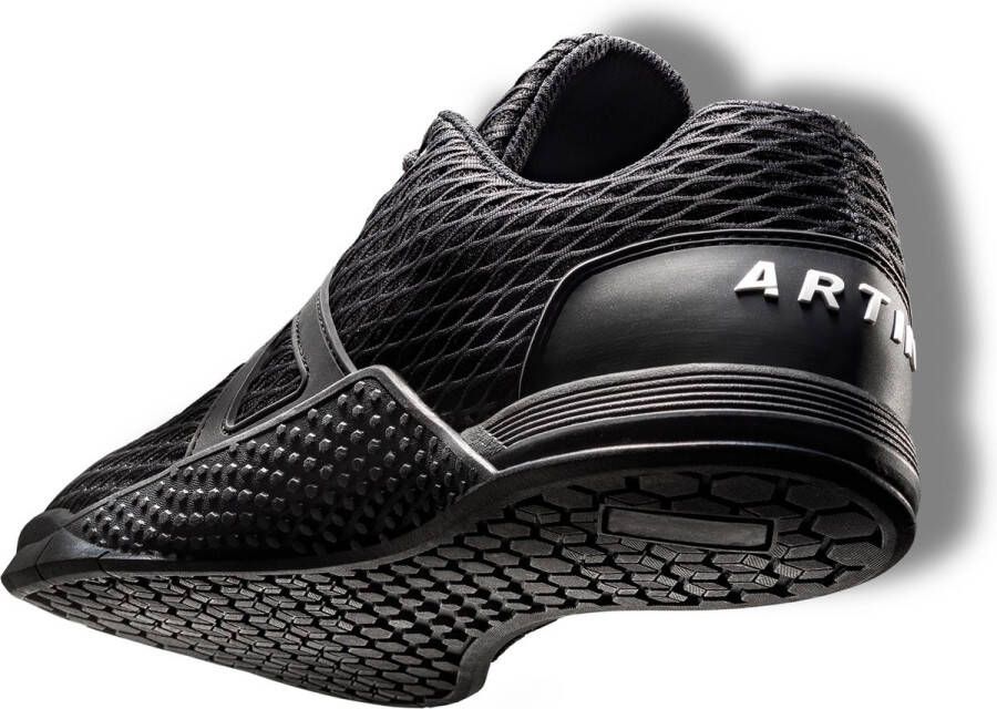 Artin Athletics Fitness Schoenen Sportschoenen Platte zool Heren Trainingsschoenen Gymschoenen Crossfit Bodybuilding Zwart
