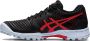 ASICS Field Ultimate FF Dames Sportschoenen Korfbal Black Red - Thumbnail 4