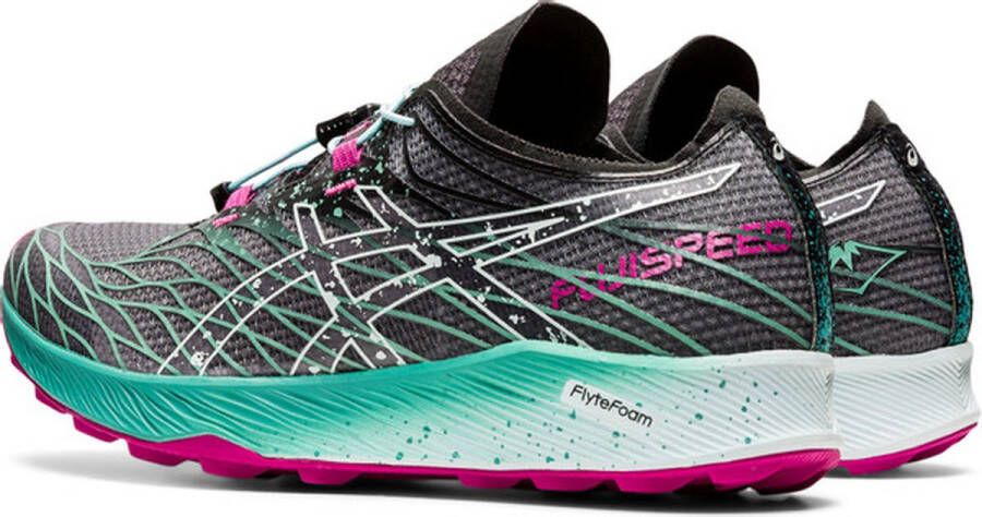 ASICS Fujispeed Dames Sportschoenen Hardlopen Trail zwart groen