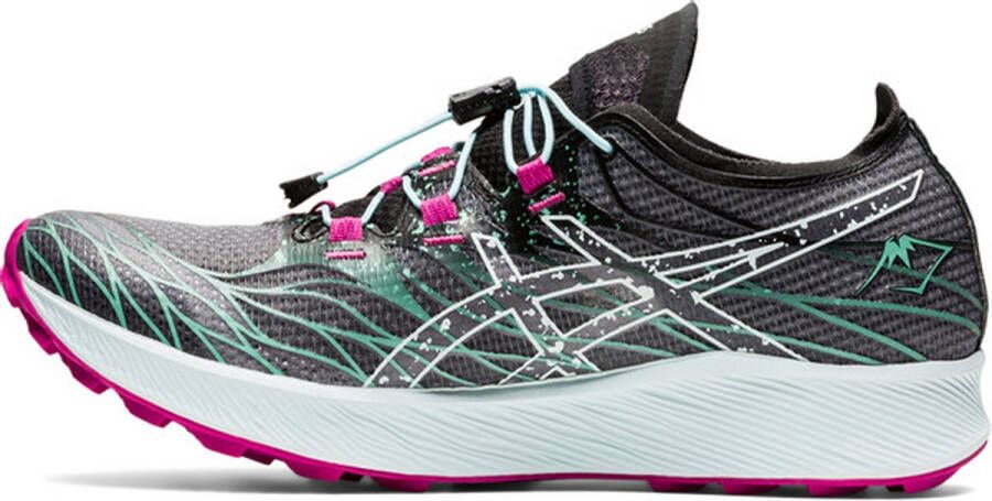 ASICS Fujispeed Dames Sportschoenen Hardlopen Trail zwart groen