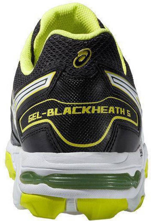 ASICS Gel Blackheath 5 Hockeyschoenen Mannen Zwart Wit Geel