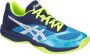 ASICS Gel-Netburner Ballistic Sportschoenen Vrouwen licht blauw donker blauw geel - Thumbnail 3