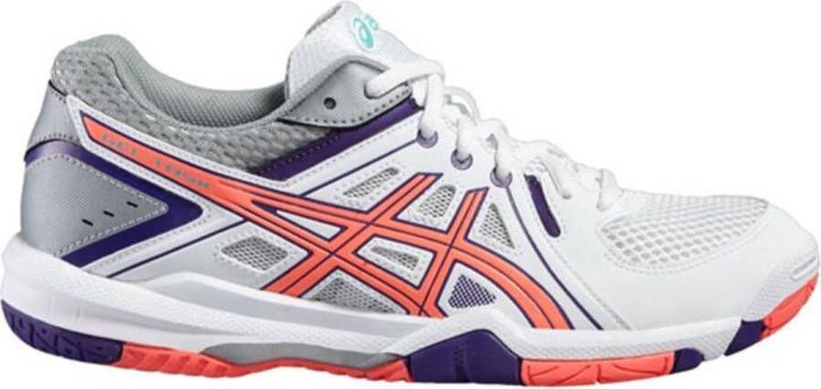 ASICS Gel Task wit oranje indoorschoenen dames (B555Y-0106) - Foto 2