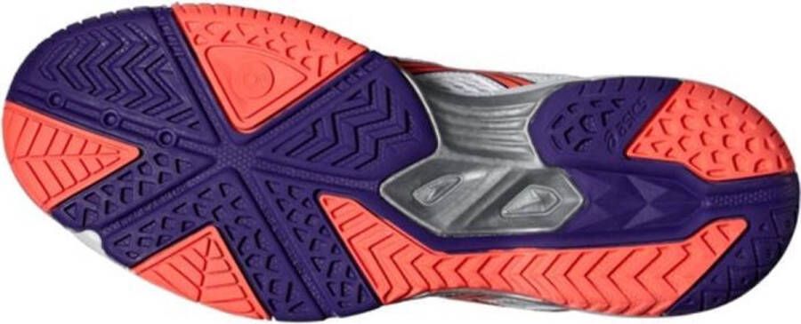 ASICS Gel Task wit oranje indoorschoenen dames (B555Y-0106) - Foto 3
