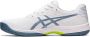 ASICS Padelschoen Tennisschoen Gel Game 9 GS Junior Wit Blauw - Thumbnail 5