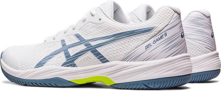 ASICS Padelschoen Tennisschoen Gel Game 9 GS Junior Wit Blauw