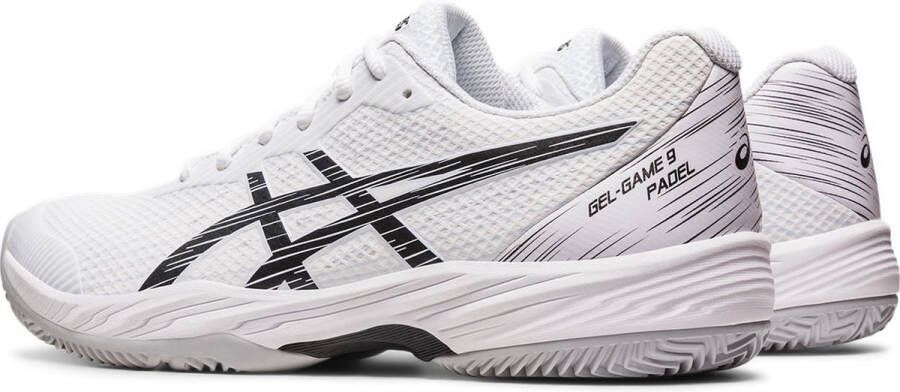 ASICS Padelschoen Tennisschoen Gel Game 9 Heren Wit Zwart