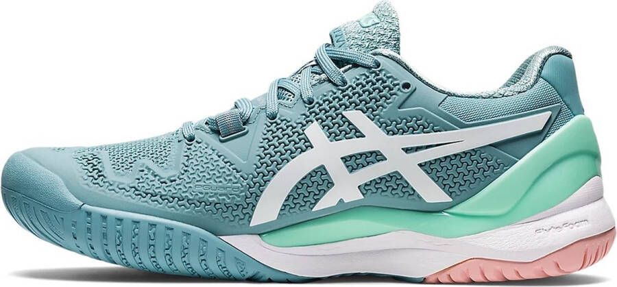 ASICS Padelschoen Tennisschoen Gel Resolution 8 Clay Dames Blauw