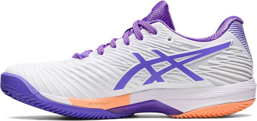 ASICS Tennisschoen Padelschoen Solution Speed FF 2 Clay Dames Wit Paars