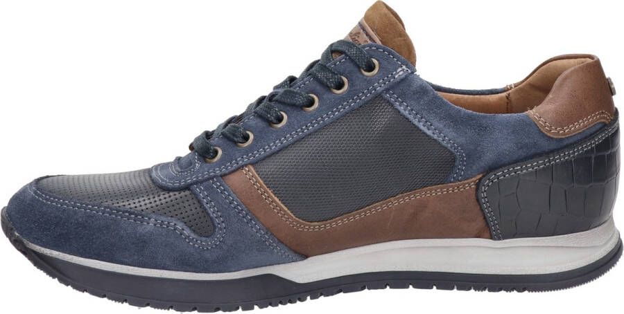 Australian Footwear Browning Leather Sneaker casual Ocean Blue-Cognac - Foto 7