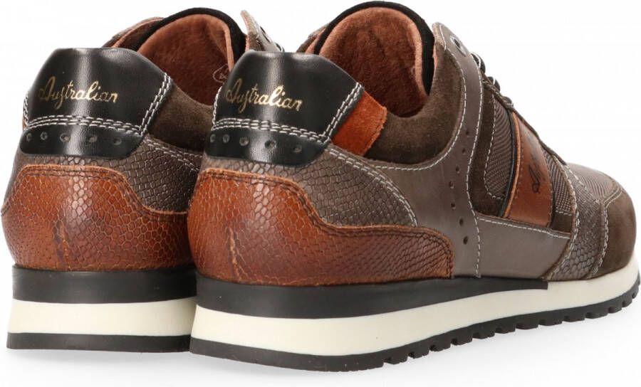 Australian Condor Lage sneakers Leren Sneaker Heren Groen