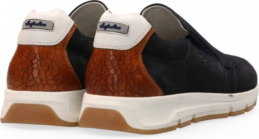 Australian Eagle Instappers blauw Nubuck
