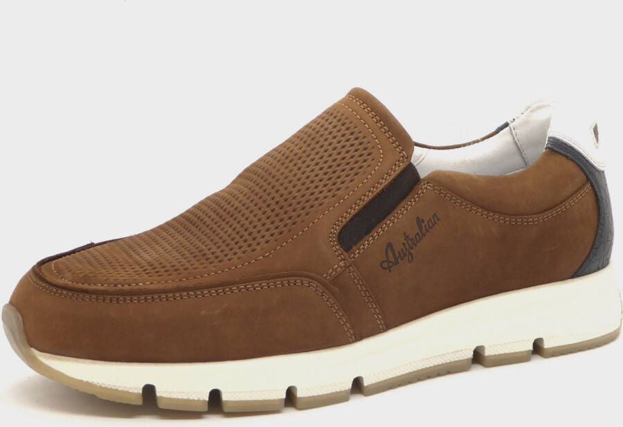 Australian Eagle Instappers cognac Nubuck