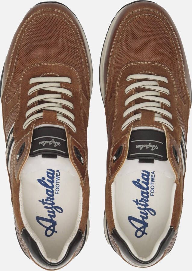 Australian Filmon Lage sneakers Leren Sneaker Heren Cognac