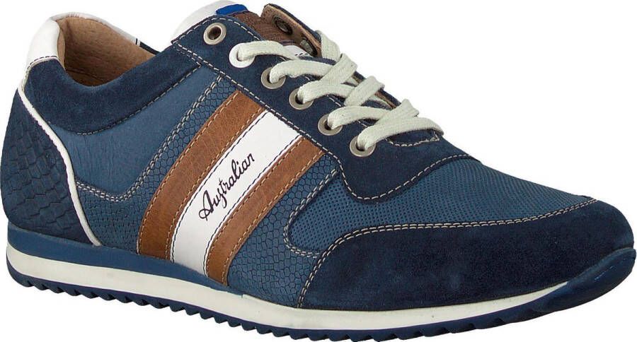 Australian Footwear Australian Cornwall heren sneaker Blauw wit